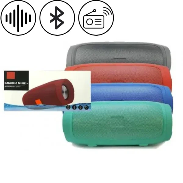CHARGE MINI 3+ Caixa de Som Bluetooth Alto Falante Portátil sem Fio Eficiencia Acustica - Image 3
