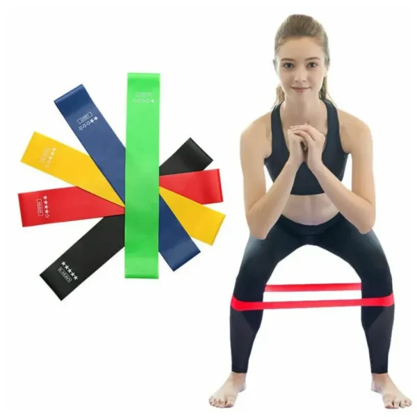 Kit de 5 Mini Faias Elásticas Ideal p/ Exercício/Academia/Treino/Funcional/Mobilidade - Image 6