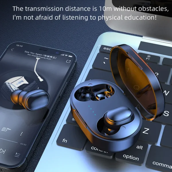 Verdadeiro Esporte Sem Fio Headset, Fone De Ouvido Bluetooth, Hi Fi 5.1, IPX4, Cabine De Carregamento Portátil - Image 5