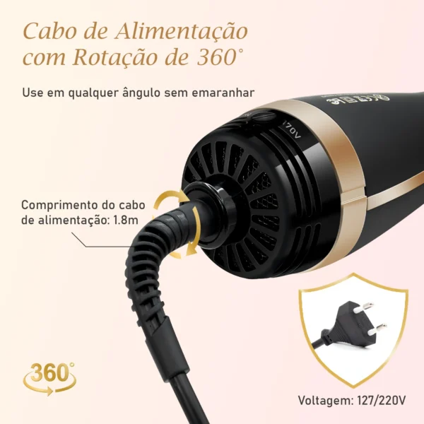127/220v pente quente elétrico，escova secadora e alisadora，prancha de cabelo profissional，secador de cabelo. - Image 3