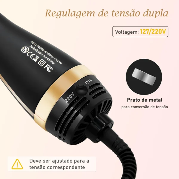 127/220v pente quente elétrico，escova secadora e alisadora，prancha de cabelo profissional，secador de cabelo. - Image 5