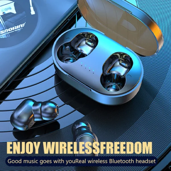 Verdadeiro Esporte Sem Fio Headset, Fone De Ouvido Bluetooth, Hi Fi 5.1, IPX4, Cabine De Carregamento Portátil - Image 3