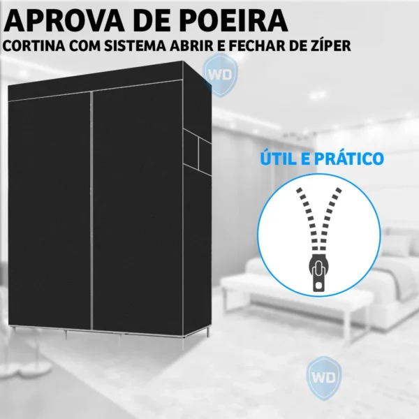 Guarda Roupa Dobrável Organizador Cabideiro - Alta Qualidade - Image 2