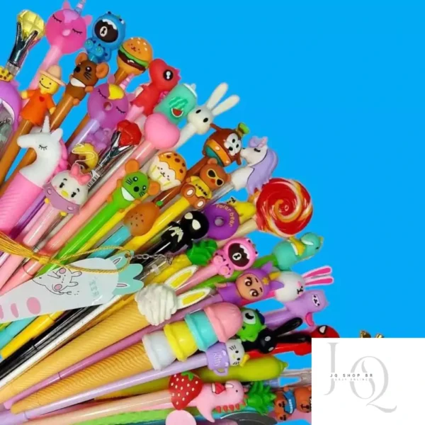 Kit 5/10/15/20pçs Caneta Gel misturado repetido / Esferográfica Vários estilos para escolar estudante escritório - Image 4