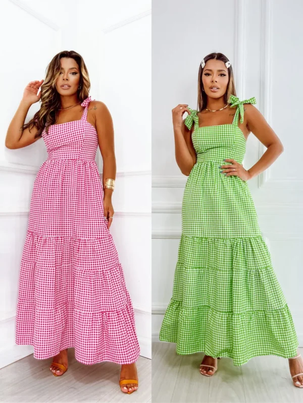 Kit 2 Vestidos Versáteis Casuais Com Alça Multiuso Longo - Image 3