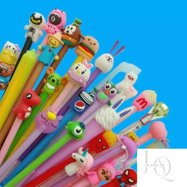 Kit 5/10/15/20pçs Caneta Gel misturado repetido / Esferográfica Vários estilos para escolar estudante escritório - Image 2