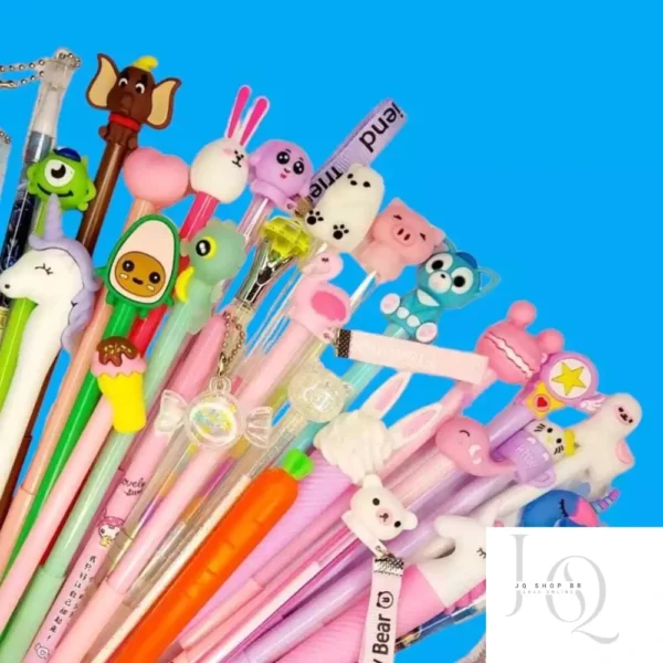 Kit 5/10/15/20pçs Caneta Gel misturado repetido / Esferográfica Vários estilos para escolar estudante escritório - Image 3