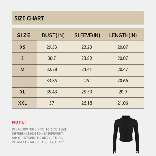 Jaqueta atlética leve com furos para o polegar para mulheres, zíper completo, corrida, pista, tops de ioga, esportes, jaquetas de treino - Image 6