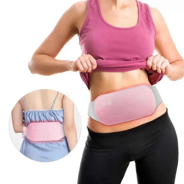Cinta Térmica para Cólica Alívio Dor Menstrual Almofada Compressa Quente Mulheres Dispositivo Aquecimento Elétrico Portátil