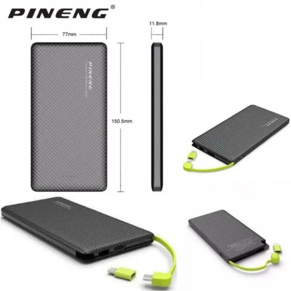 Carregador Portátil Pineng Power Bank 10.000mah IPhone V8 - Image 4