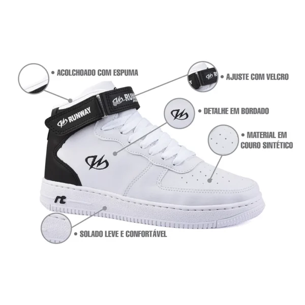 Tênis Sneaker Estilo Retrô Runway Sportwear Masculino - Image 2