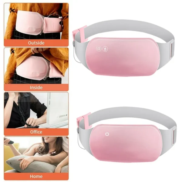 Cinta Térmica para Cólica Alívio Dor Menstrual Almofada Compressa Quente Mulheres Dispositivo Aquecimento Elétrico Portátil - Image 3