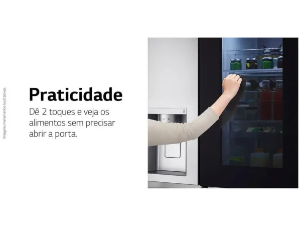 Geladeira/Refrigerador LG Frost Free Side by Side 598L com Dispenser de Água GC-X257C - 220V - Image 5