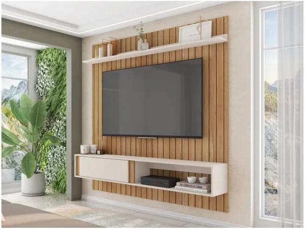 Painel para TV até 65" Caemmun Boreal 1.8 1 Prateleira - Image 5