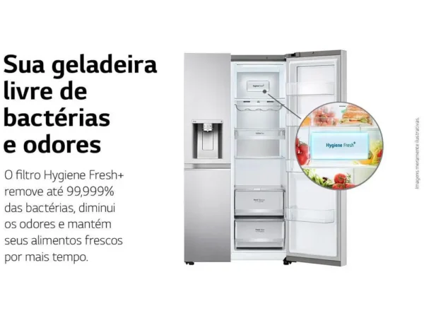 Geladeira/Refrigerador LG Frost Free Smart Side by Side 611L com Dispenser de Água GC-L257S - 110V - Image 5