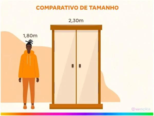 Guarda-roupa Casal 2 Portas de Correr 3 Gavetas - Image 4