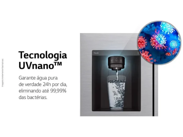 Geladeira/Refrigerador LG Frost Free Smart Side by Side 611L com Dispenser de Água GC-L257S - 110V - Image 4