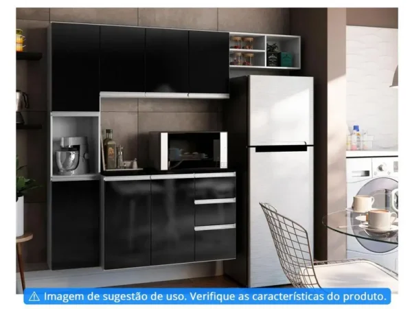 Cozinha Completa Poliman Móveis Laura - Image 3