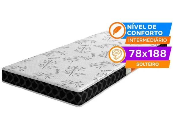 Colchão Solteiro Plumatex Espuma D-20 12x78x188cm Confortex - Image 6