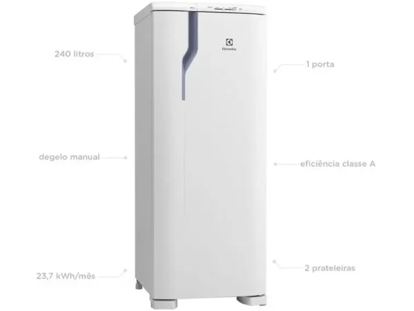 Geladeira/Refrigerador Electrolux 240L RE31 Branco - 220V - Image 2
