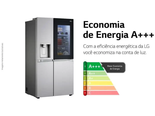 Geladeira/Refrigerador LG Frost Free Side by Side 598L com Dispenser de Água GC-X257C - 220V - Image 3