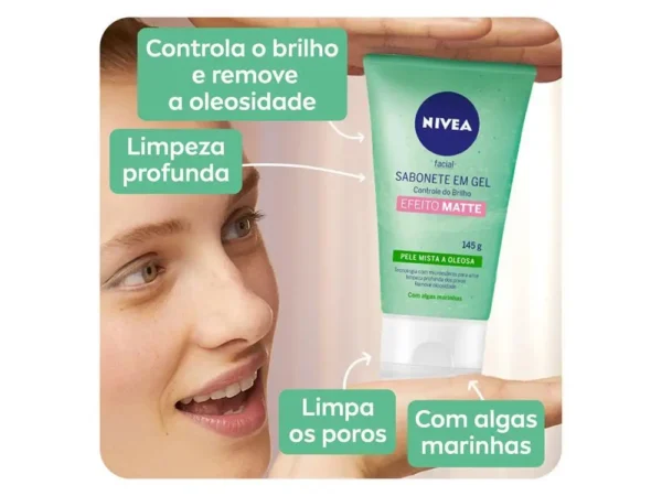 Sabonete Gel Facial Nivea Controle do Brilho 150ml - Image 4