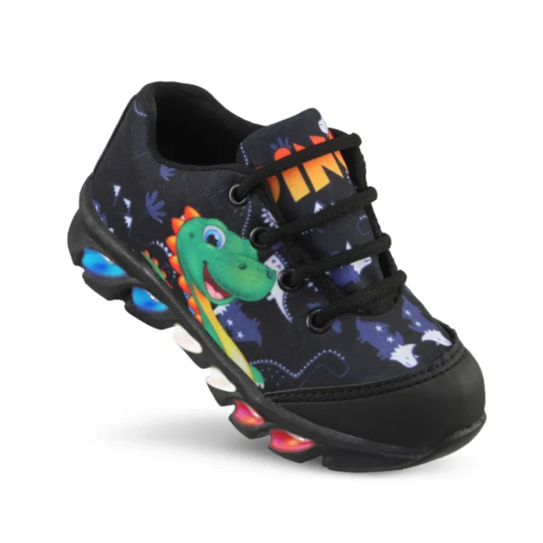 tenis de led infantil masculino dinossauro com luzinha - Image 2