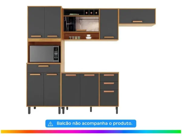 Cozinha Compacta Itatiaia Nápoles 7 Portas 1 Gaveta - Image 3