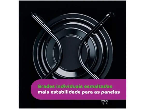 Cooktop 5 Bocas a Gás GLP Consul Vidro Temperado - Bivolt - Image 5