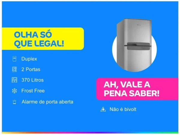Geladeira/Refrigerador Continental Frost Free - 220V - Image 2