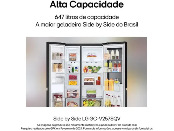 Geladeira/Refrigerador LG Smart Frost Free Inox - 110V - Image 4