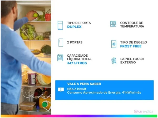 Geladeira/Refrigerador Midea Frost Free Duplex - 220V - Image 2