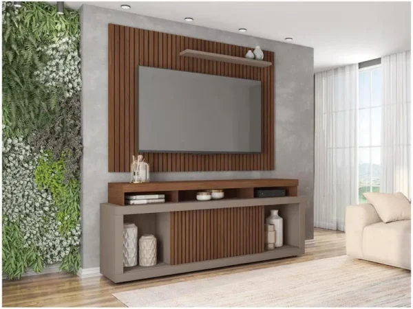 Rack para TV até 70” com Painel 1 Porta Caemmun Aegon
