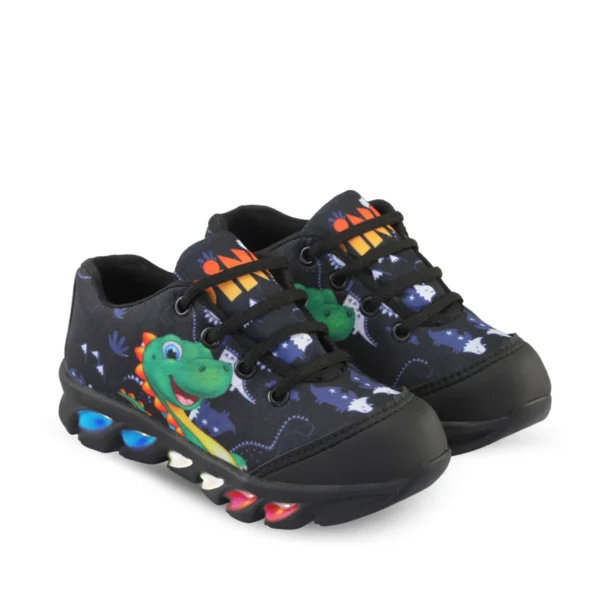 tenis de led infantil masculino dinossauro com luzinha - Image 3