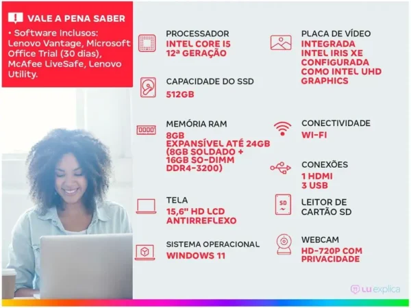 Notebook Lenovo IdeaPad 1i Intel Core i5 - Image 2