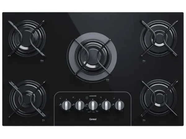 Cooktop 5 Bocas a Gás GLP Consul Vidro Temperado - Bivolt - Image 3