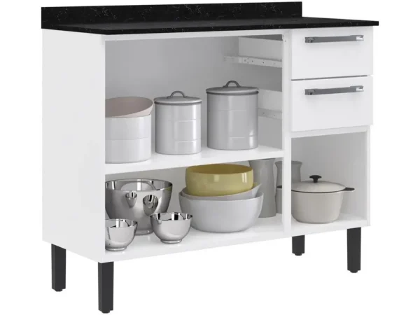 Balcão de Cozinha com Tampo Itatiaia 3 Portas 2 Gavetas Florença - Image 3