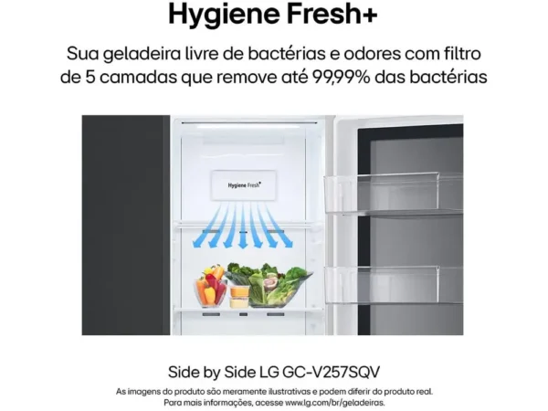 Geladeira/Refrigerador LG Smart Frost Free Inox - 110V - Image 6