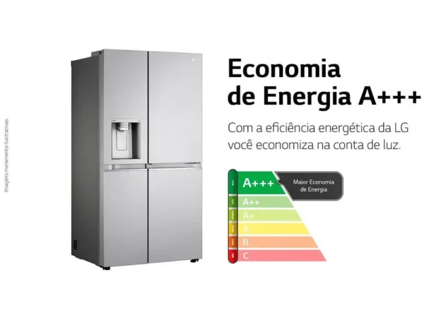 Geladeira/Refrigerador LG Frost Free Smart Side by Side 611L com Dispenser de Água GC-L257S - 110V - Image 2