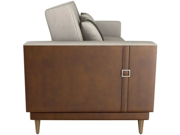 Sofá-cama 3 Lugares Casal Reclinável Linho Matrix Esther - Image 6