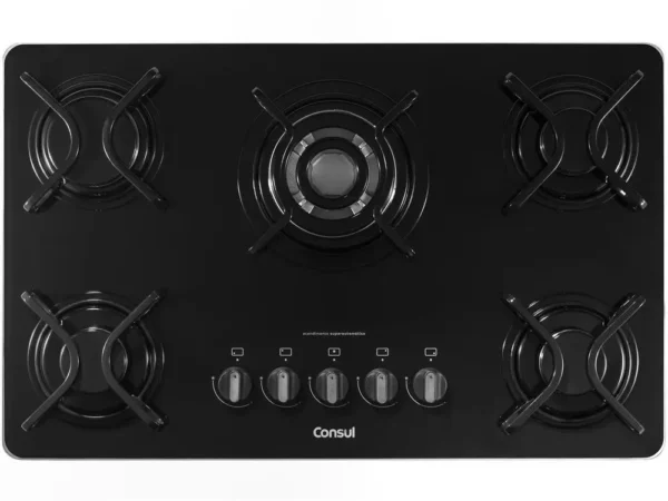 Cooktop 5 Bocas a Gás Natural e GLP Consul Vidro - Bivolt - Image 4