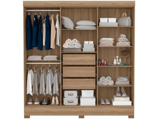 Guarda-roupa Casal 6 Portas 3 Gavetas - Image 6