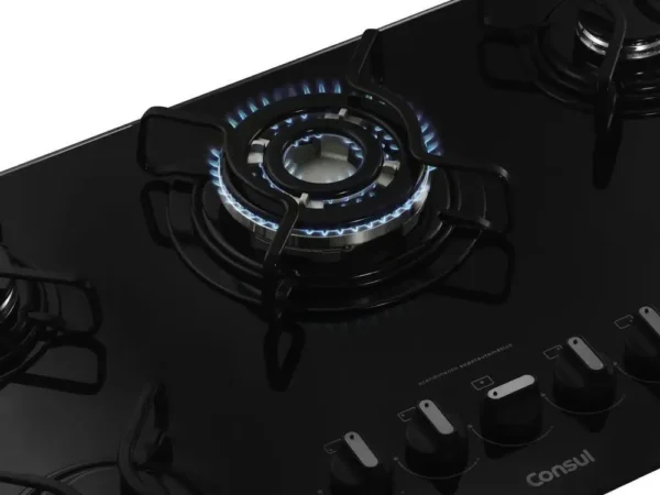 Cooktop 5 Bocas a Gás Natural e GLP Consul Vidro - Bivolt - Image 5